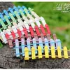 Adornos personalizados de micro-paisajismo, vallas de madera para suculentas, mini vallas multicolores, vallas decorativas para paisajismo de jardines