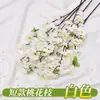 Atacado transfronteiriço de galhos de flor de pessegueiro artificiais para decoração de casamento, adereços de fotografia, arranjos florais, flores artificiais de seda plástica, flores falsas