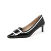 Zapatos de Tacón Alto Elegantes y Femeninos Estilo Minimalista de 6 cm 2026 Primavera y Otoño Nuevos Zapatos de Punta Fina Stiletto sin Cierre