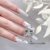 Congzhong Borboleta Manicure Requintada Zircônia Liga Joias 2025 Novo Super Brilho Luz Luxo Diamante Unha DIY Pequenos Acessórios