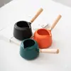 Tetera de Cerámica con Asa Lateral, Estufa de Carbón para Té Negro, Juego de Té Kung Fu, Olla de Cerámica con Carbón
