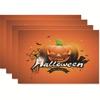 Mantel Individual Popular de Halloween Día de Muertos de Amazon Decoración de Mesa de Lino Tapete Aislante Antiincrustante