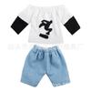 Zapatos Suaves de Goma con Dedos Estampados, Rodilleras, Pantalones para Dedos, Tops para Dedos, Set de Parque de Patineta para Dedos, Bicicleta, Juguetes Transfronterizos