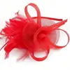 Nuevo Tocado de Malla con Plumas Nupciales Europeas y Americanas Festival de Carreras de Caballos Fiesta Rendimiento Retro Flor para el Cabello Pasador Aro para el Cabello de Amazon