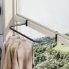 Varanda Estendal de Roupas Doméstico Moldura de Janela Janela de Canto Externa Estendal Simples Barra de Suspensão Interna Pequeno Estendal de Roupas