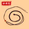 Colar de Corda Vermelha com Pingente de Ouro, Pingente de Jade, Amuleto Budista, Pingente com Fecho de Segurança, Corda Trançada, Corda para Pendurar