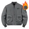 8628 Chaqueta de Trabajo Transfronteriza para Hombre Chaqueta de Piloto Americana Estilo Militar Chaqueta de Béisbol Engrosada Chaqueta de Algodón para Hombre