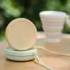 Copo de Água Dobrável Específico para Viagem Silicone de Grau Alimentício Resistente a Altas Temperaturas Acampamento ao Ar Livre Retrátil Portátil Copo de Enxaguante Bucal