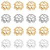 Chapado en Oro Real de 18K Plata Gruesa Color Blanco Dorado Conservación del Color Colgante Flor de Corazón de Cuatro Hojas Tapa Colgante Pulsera DIY Accesorios de Joyería
