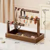 Estante para Joyas para Uso en Casa, Estante de Almacenamiento de Gomas para el Cabello y Pasadores de Escritorio, Organizador de Pulseras y Cuentas para Interiores, Soporte de Exhibición para Broches y Relojes