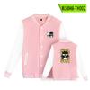 Chaqueta de Béisbol con Temática de Manga Japonesa, Uniforme de Béisbol de Manga Larga para Otoño, Chaqueta Casual Holgada Estilo Oversize para Pareja