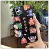 Funda para Teléfono TCL T-Mobile-Revvl7 Roja Colgante Completo Lujo Femenina Pareja Dibujos Animados Textura Divertida