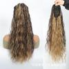 Comercio Exterior Peluca Trenza Femenina Ondulación de Agua Cabello Largo Natural Artificial Sintético Cola de Caballo de Onda Grande Cola de Caballo con Cordón