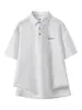 Ropa para Hombre Fengshe / Nuevo Polo de Verano 2026 para Hombre con Cuello Camisero de Solapa Manga Corta Delgado Marca de Moda Polo de Cinco Mangas