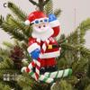 Decorações de Natal argila macia homem de gengibre Papai Noel pequeno pingente novos enfeites de árvore de Natal presentes de Natal
