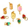 Cor forte retendo ouro diy acessórios fada esta Fada pingente joias colar colar feminino Barbie espelho Tulip