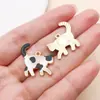 20 Estilos de Goteo de Aceite Dibujos Animados Gato y Perro Realistas Colgantes de Aleación Pulsera Collar Hecho a Mano DIY Accesorios de Joyería