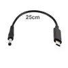 Cabo adaptador de energia de conversão USB3.1 TIPO C para DC5525 macho para fêmea