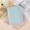Cuaderno con cordones M5 Mini Cuaderno de hojas sueltas Portátil 5 agujeros Cuero Patrón serpiente Libro de mano portátil Bolsillo con solapa Cuaderno para pantalones Cuadrado