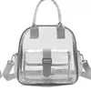 Bolso cruzado de PVC para mujer transfronterizo, bolso cruzado transparente simple y elegante, alto valor estético, bolso de mano versátil y único, bolsa de maquillaje para viajes