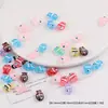 Vidro Colorido Transparente Peixe Pequeno Contas Soltas Contas Pintadas à Mão DIY Pulseira Feita à Mão Corrente para Pendurar na Bolsa Acessórios de Joia Material