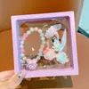 Pulsera nueva para niños 2024 anillo lindo para niña pequeña clip para la oreja de dibujos animados para bebé niña traje de joyería para niña venta al por mayor