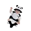 Bolsa Triangular de Dibujos Animados para Bebé Ropa de Pedos Verano Delgado Traje de Panda para Bebé Ropa Exterior Súper Linda