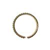 Pulsera abierta de alta calidad con incrustaciones de diamantes esmeralda, pulsera de diseño nicho, pulsera elegante y de moda para combinar con todo de Corea del Sur