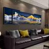 Pintura decorativa de lujo de doble capa con superposición ligera para sala de estar, sofá, fondo de pared, triple pintura colgante, respaldo atmosférico con respaldo de cristal de porcelana y diamante.