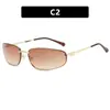Gafas de Sol Kedun Ovaladas Sin Marco Estilo Y2K de Alta Gama Europeo y Americano Nuevas Gafas de Sol 2025 Gafas de Sol Retro
