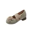 Sapatos Mary Jane Rasos com Salto Bloco e Plataforma Escondida para Mulheres, Novo 2026 Primavera Salto Alto Estilo Ballet Sapatos Gentis para Noite