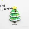 Nova Casa de Boneco de Neve Pintada Artificialmente Árvore de Natal Acessórios de Resina DIY Capa de Celular de Creme Material para Acessórios de Cabelo