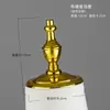 Cubierta de Cabeza Modelo Oro Plata Madera Sólida Cubierta Plana Accesorios Metálicos Tienda de Ropa para Adultos Hombres y Mujeres Cubierta de Cabeza Corona de Madera Sólida