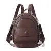 Mochila de Nuevo Estilo para Viajes Diarios, Compacta, Gran Capacidad, Mochila de Viaje a la Moda para Mujeres, Mochila Pequeña, Bolso Multifuncional de Color Sólido