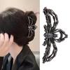 Horquilla de araña de Halloween con diseño de tiburón grande, horquilla de metal con diseño de moda, accesorios para el cabello de fiesta con viento frío para mujer