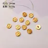 Accesorios de Parche Dorado Chapado en Plata s925 Pulsera de la Suerte Bergamota Accesorios de Pulsera Collar Productos Semiacabados diy