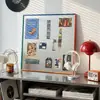 Ímãs de Geladeira Magnéticos de Aço Inoxidável Podem Ser Usados para Pendurar Fotos, Parede de Fotos Criativa de Alto Padrão Bauhaus, Pintura Decorativa de Entrada da Sala de Estar