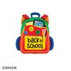 Mochila escolar de dibujos animados transfronteriza lápiz crayón modelado globo de película de aluminio diseño de escena de regreso a clases suministros globo al por mayor
