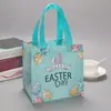 Transfronterizo en stock Easter recubierto bolsas no tejidas ecológicas bolsas de compras coloridas bolsos de mano fabricantes al por mayor