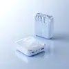 Acabado Brillante, Diseño Sólido, Adecuado para iPhone, Forma Súper Cuadrada, Soporta Múltiples Dispositivos, Personalización de Regalo, Batería Externa de Carga Rápida
