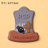 Decoração de bolo de Halloween Tridimensional Fantasma Abóbora Enfeites Olhos Engraçados Contas de Açúcar Acessórios de Plug-in de Festa de Halloween