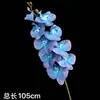 Flores Artificiais Biónicas Phalaenopsis, Arranjos de Flores Artificiais, Arte Floral de Luxo Leve, Arranjos de Flores de Mesa, Decoração de Sala de Estar para Casa, Peças Decorativas, Buquês