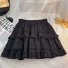 Saia Bolo Doce Estilo Francês para Mulheres, Novo Modelo de Verão, Cintura Alta, Emagrecedora, Anti-Exposição, Curta Branca Linha A A12753