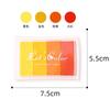 Almohadilla de Tinta Gradiente de 4 Colores para Niños, Cintura Cóncava, DIY, Creativa, Linda, Sello de Color Complementario, Mini Almohadilla de Tinta Cuadrada