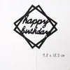 Decoración de Pastel Dios Masculino Feliz Cumpleaños Pollo Reina Negra Tarjeta Barba Papá Muy Guapo Enchufe Inglés