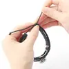 Pulseras Luminosas de Doce Constelaciones para Pareja Pulseras de Imitación de Piel de Vaca Negra para Hombres y Mujeres Pulseras Tejidas Punk Retro Accesorios para Estudiantes