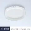 Juego de vajilla de alta gama con borde plateado, que incluye un plato para huesos, un cuenco y un plato, adecuado para restaurantes chinos, hoteles y uso comercial