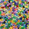 Cuentas Redondas de Color Caramelo Acrílico Macarrón Hechas a Mano DIY Cadena para Teléfono Móvil Adorno para la Cabeza con Cuentas Accesorios para la Cabeza con Cuentas