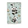 Cortina de Puerta Divisoria de Animales Lindos de Dibujos Animados Cortina para Dormitorio Hogar Vestidor Cocina Baño Cortina Media sin Perforaciones