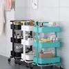 Estante de Almacenamiento con Carrito Fabricante Suministra Directamente Estantes de Almacenamiento Móviles de Múltiples Niveles en Múltiples Colores, Simple y Moderno